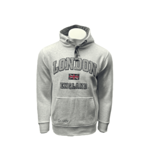 LE129 Unisex London England applique Hooded Sweatshirt 13 Colours XS-4XL
