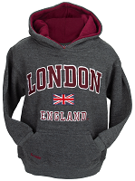 Unisex Kids London England Hooded Hoodie Sweatshirt 4 Colours