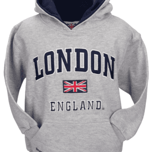 Unisex Kids London England Hooded Hoodie Sweatshirt 4 Colours