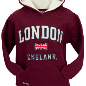 Unisex Kids London England Hooded Hoodie Sweatshirt 4 Colours
