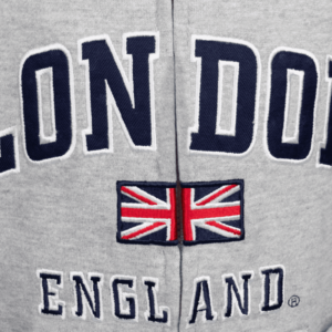 Unisex Kids London England Zipped Hooded Hoodie Sweatshirt 4 Colours