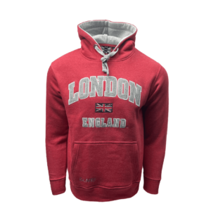LE129 Unisex London England applique Hooded Sweatshirt 13 Colours XS-4XL