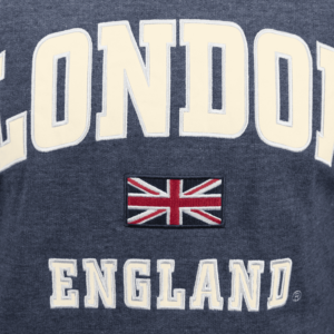 LE129 Unisex London England applique Hooded Sweatshirt 13 Colours XS-4XL