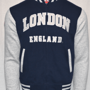 LE170 London England Unisex Baseball Varsity Jacket 3 Colours