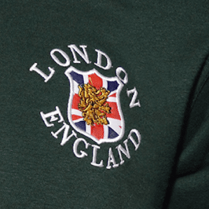 LE175 3 BUTTON LONDON ENGLAND HOODIE HOODED SWEATSHIRT