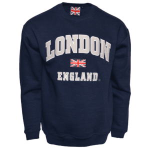LE201 and LE202 GWCC Unisex London England Sweatshirt 9 Colours XS-4XL Free Union Jack Metal Pin Badge