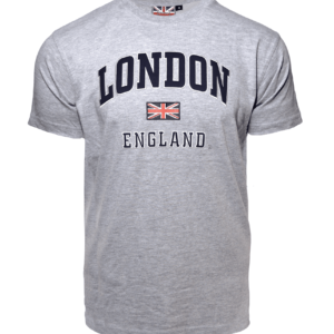 LE105 Unisex London england Applique Embroidery T Shirt 7 Colours XS to 4XL Free Metal Union Jack Pin Badge