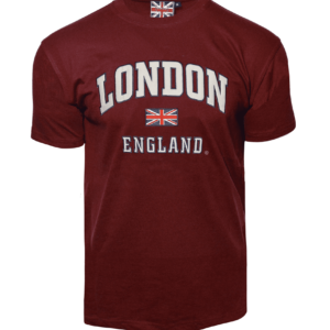 LE105 Unisex London england Applique Embroidery T Shirt 7 Colours XS to 4XL Free Metal Union Jack Pin Badge