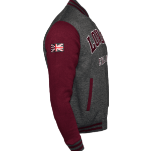 LE170 London England Unisex Baseball Varsity Jacket 3 Colours