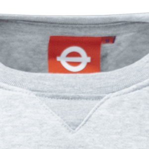 TFL™201 Licensed Unisex London Applique Underground™ Sweatshirt Navy & Grey