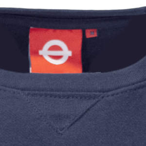TFL™201 Licensed Unisex London Applique Underground™ Sweatshirt Navy & Grey