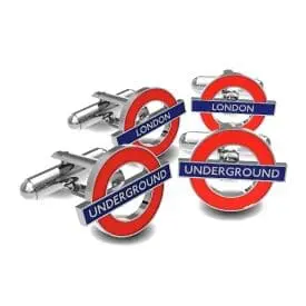 London Underground Pin Badges and Enamel Cufflinks of high quality TFL7000 and TFL7100 - 8 Styles
